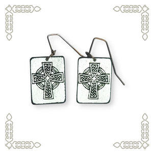 Open image in slideshow, Celtic cross earrings
